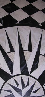 marble detail on greenwich floorcloth